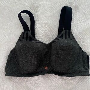 LIVI Charcoal Gray & Black Sports Bra 44C